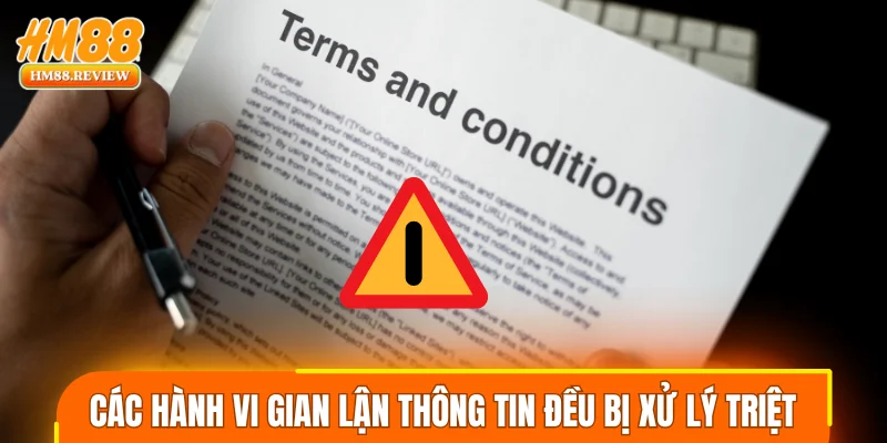 Các hành vi gian lận thông tin cá nhân đều bị xử lý triệt