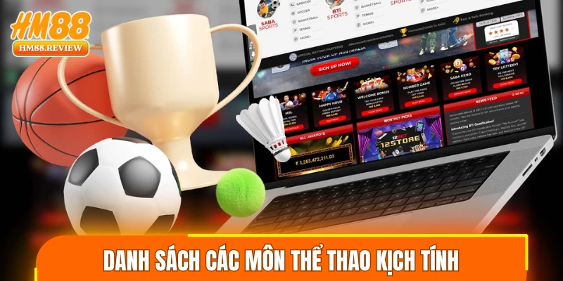 Danh sách các môn thể thao kịch tính tại sảnh game